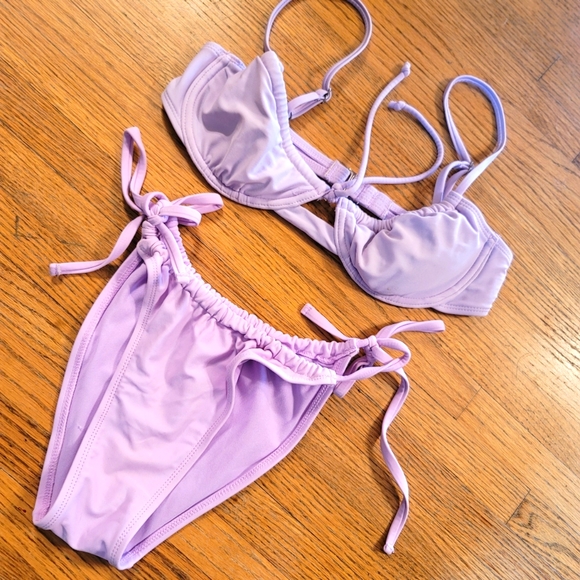 Xhilaration Swim Lilac String Bikini Adjustable Straps Poshmark